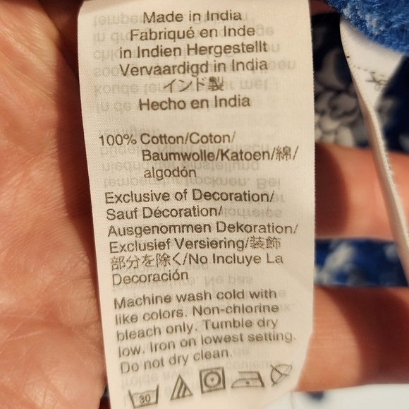 J. Crew Embroidered Cross Stitch Cotton Voile Top Floral Tassels Lightweight XXS - Picture 9 of 12